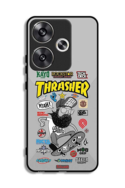 Tolwak غطاء حماية لهاتف Xiaomi Redmi Turbo 3 5G ملصق Thrasher