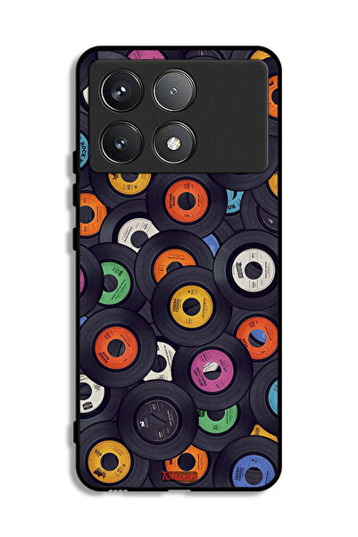 Tolwak غطاء حماية لهاتف Xiaomi Redmi K70 بنمط أقراص مضغوطة