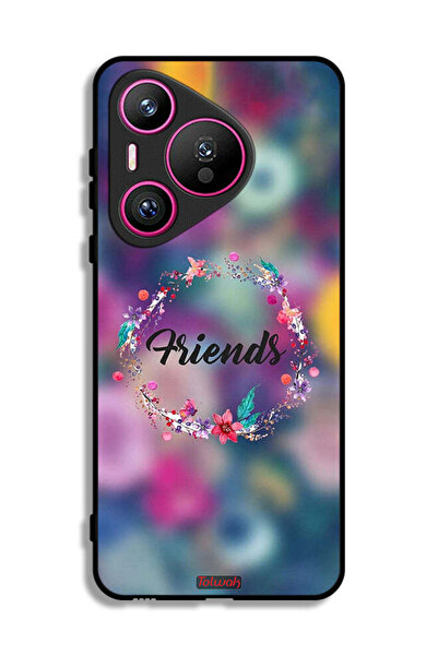 Tolwak غطاء حماية هواوي بيورا 70 بتصميم خاتم أصدقاء الزهور
