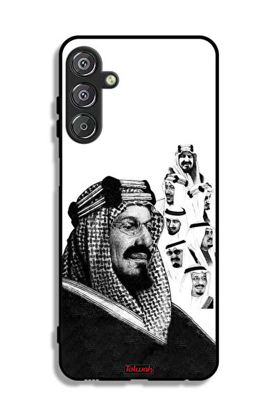 Tolwak غطاء حماية لهاتف سامسونج جالاكسي M15 5G، ملصق فني أبيض وأسود لملوك الم...