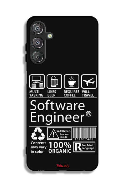 Tolwak غطاء حماية لهاتف Samsung Galaxy M15 5G، ملصق مهندس برمجيات