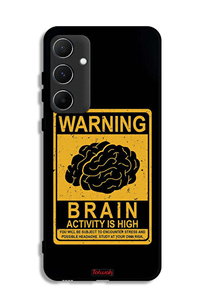 Tolwak غطاء حماية لهاتف Samsung Galaxy A55 5G تحذير من ارتفاع نشاط الدماغ