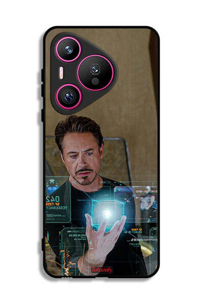 Tolwak غطاء حماية لهاتف هواوي بيورا 70 بتصميم الرجل الحديدي