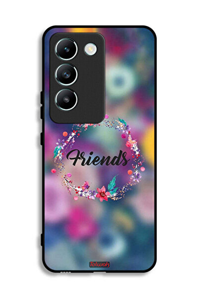 Tolwak غطاء حماية لهاتف Vivo V30 Lite 4G بتصميم خاتم أصدقاء الزهور