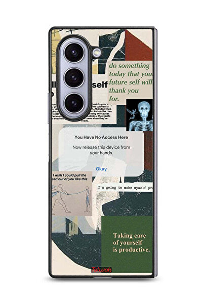 Tolwak غطاء حماية لهاتف Samsung Galaxy Z Fold6 اسمح لنفسك بالنمو