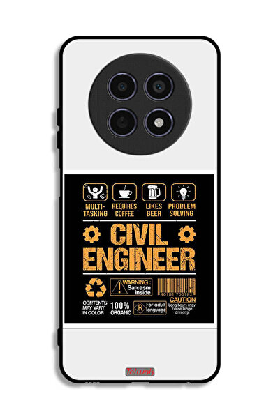 Tolwak غطاء حماية لهاتف Realme 12 5G، ملصق مهندس مدني