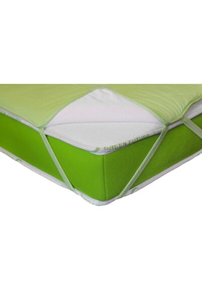 Green Future Nature Bamboo Kids Waterproof Mattress Protector 70x140 cm, Green