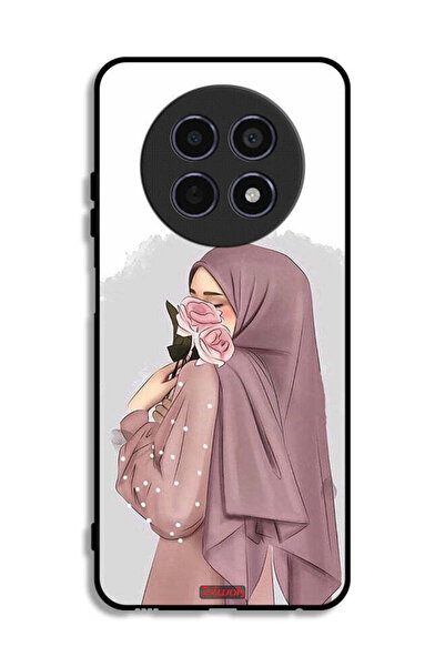 Tolwak غطاء حماية لهاتف Realme 12 5G برسومات فتاة تحمل ورودًا