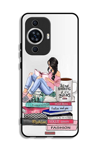 Tolwak Huawei nova 12 Lite Protective Case Cover Girl And Fashion Books Art