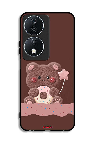 Tolwak غطاء حماية لهاتف Honor X7b 5G بتصميم دب الدونات