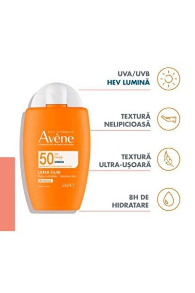 Avene Ultra-Fluid with SPF 50 TriasorB sunscreen Avene, 50 ml