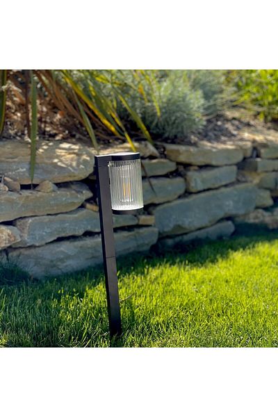 divendi-ro Decorative Solar Garden Lamp, IP65, 58 cm high, Black