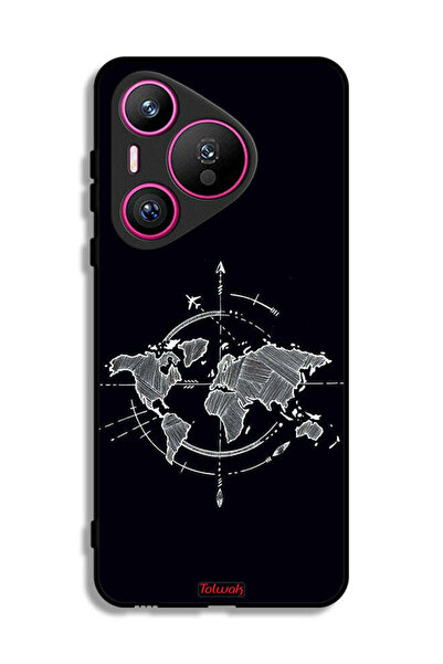 Tolwak غطاء حماية هواوي بيورا 70 بتصميم فن البوصلة