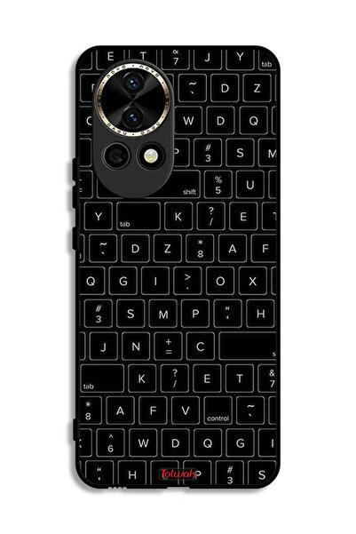 Tolwak غطاء حماية لهاتف هواوي نوفا 12 5G بنمط مفاتيح لوحة المفاتيح العشوائية
