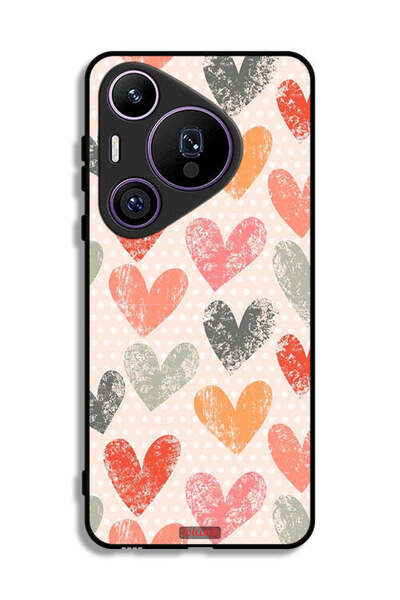 Tolwak غطاء حماية لهاتف هواوي بيورا 70 برو برسومات قلوب