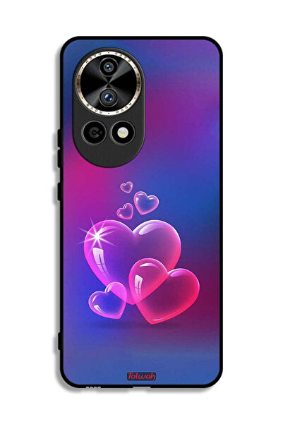 Tolwak غطاء حماية لهاتف هواوي نوفا 12 ألترا 5G بنقشة قلوب الماء