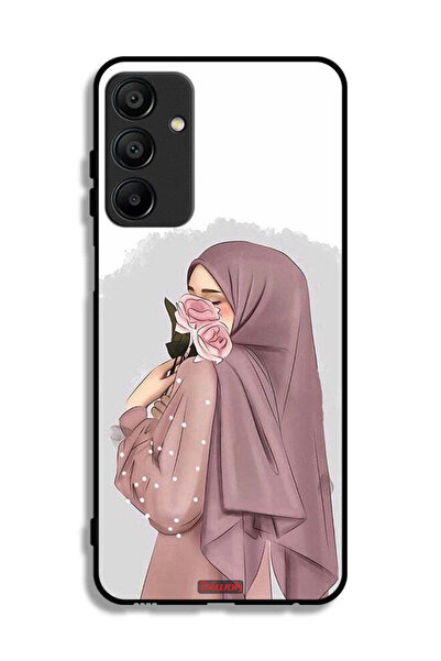 Tolwak غطاء حماية لهاتف سامسونج جالاكسي A15 بتصميم فتاة تحمل ورودًا