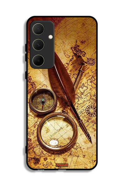 Tolwak غطاء حماية لهاتف سامسونج جالاكسي A35 5G بتصميم بوصلة عتيقة