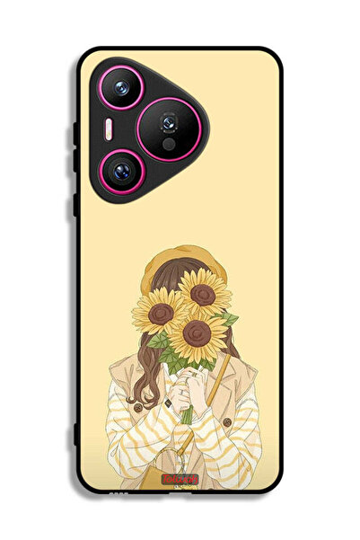 Tolwak غطاء حماية لهاتف هواوي بيورا 70 بنقشة عباد الشمس