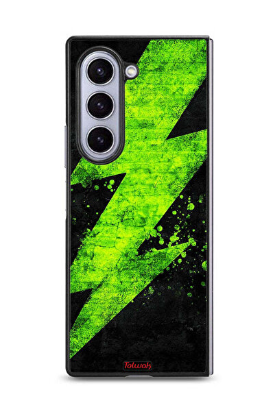 Tolwak غطاء حماية لهاتف سامسونج جالاكسي زد فولد 6 بنمط كهربائي