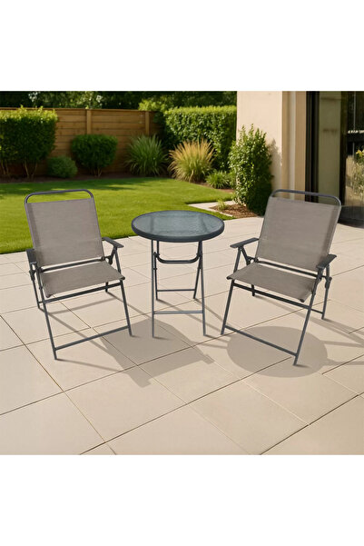 Bidesenal Bistro Katlanır Masa ve Sandalye Seti
