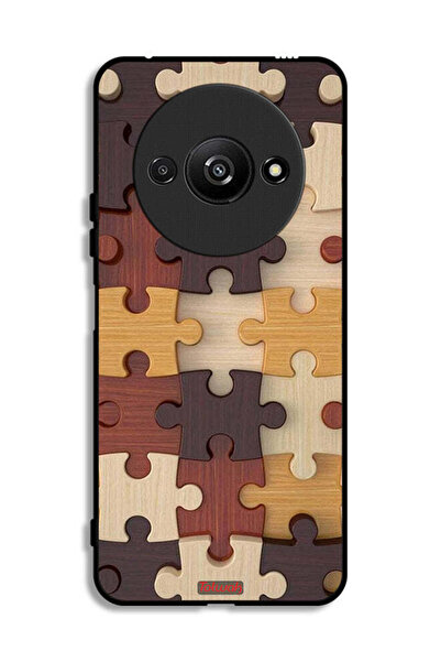 Tolwak Xiaomi Redmi A3 4G Protective Case Cover Wooden Pattern