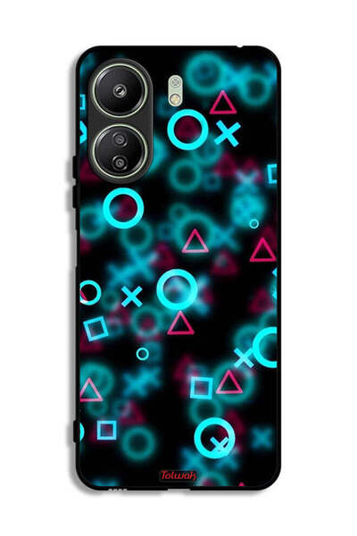 Tolwak Xiaomi Redmi 13C Protective Case Cover Squid Game Icons Small