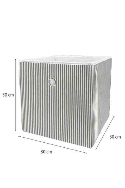 Tex Republic Raf Organizer Kutu Seti (30*30*30 cm) Yeni Sezon Nano Teknoloji Su Geçirmez Kumaş Gri