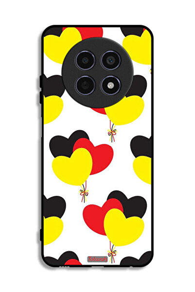 Tolwak Realme 12 5G Protective Case Cover Three Hearts Bunch