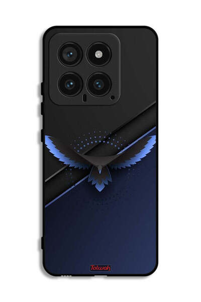 Tolwak غطاء حماية Xiaomi 14 بتصميم النسر الرقمي التجريدي