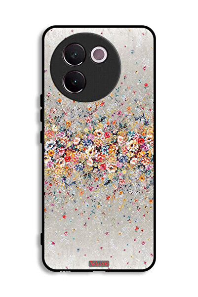 Tolwak Vivo V30e 5G Protective Case Cover Small Flowers Abstract Art