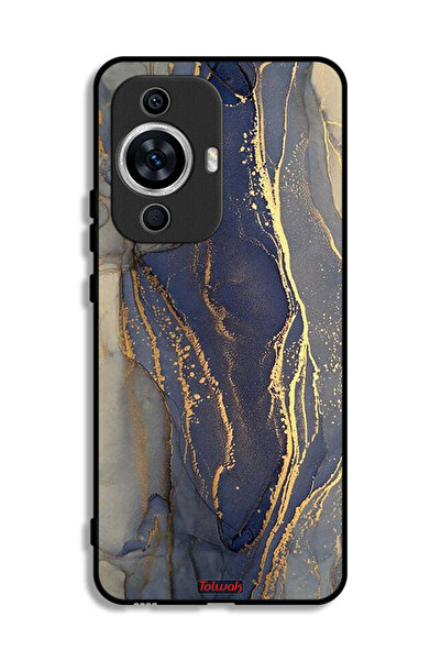 Tolwak غطاء حماية لهاتف هواوي نوفا 12 لايت بنقشة رخامية لامعة