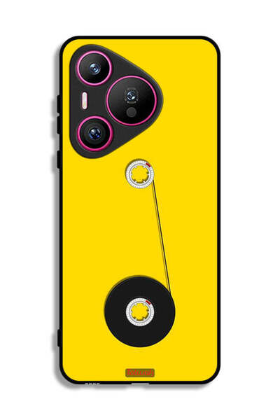 Tolwak غطاء حماية لهاتف هواوي بيورا 70 بتصميم عجلة كاسيت