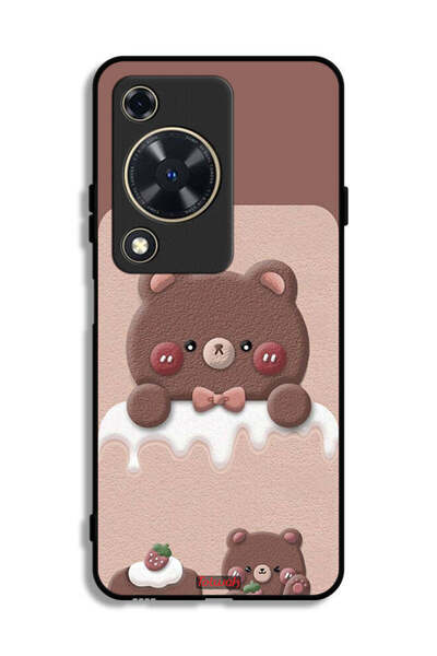 Tolwak غطاء حماية لهاتف هواوي إنجوي 70 - دب الفراولة