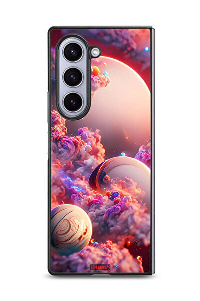 Tolwak غطاء حماية لهاتف سامسونج جالاكسي زد فولد 6 بتصميم غيوم فنية تجريدية