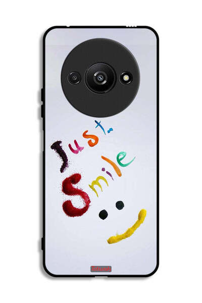 Tolwak Xiaomi Redmi A3 4G Protective Case Cover Just Smile