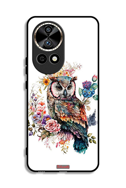 Tolwak غطاء حماية لهاتف هواوي نوفا 12 ألترا 5G بتصميم بومة فنية تجريدية