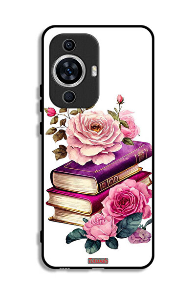 Tolwak غطاء حماية لهاتف هواوي نوفا 11 بطبعة ورود وكتب