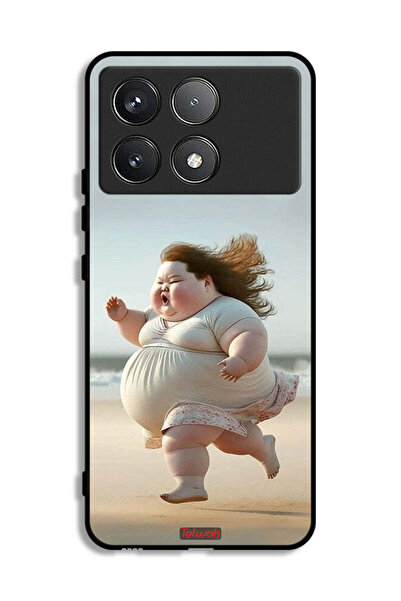 Tolwak Xiaomi Redmi K70 Protective Case Cover Fatty Baby Girl Running