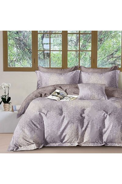 Pucioasa Single bed linen percale with trees, 100% cotton, duvet cover 150x220cm