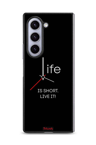 Tolwak غطاء حماية لهاتف Samsung Galaxy Z Fold6 - الحياة قصيرة