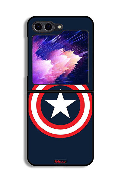 Tolwak Samsung Galaxy Z Flip6 Protective Case Cover Captain America