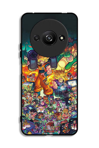 Tolwak Xiaomi Redmi A3 4G Protective Case Cover Gamer Art Doodles