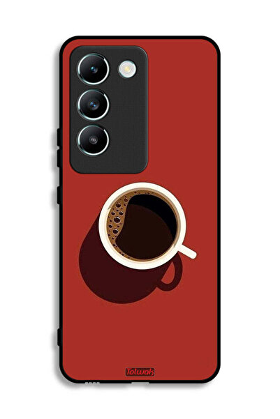 Tolwak غطاء حماية لهاتف Vivo V30 Lite 4G برسومات فنجان قهوة