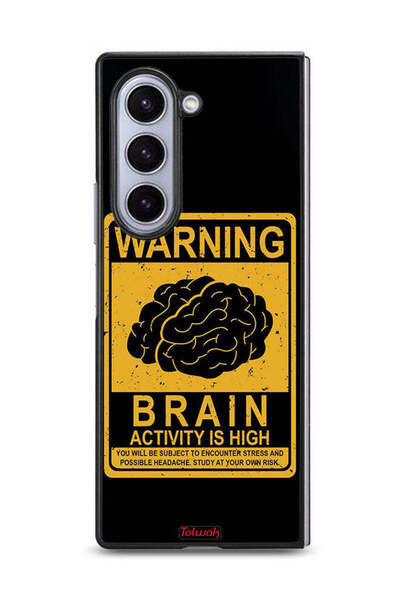 Tolwak غطاء حماية لهاتف Samsung Galaxy Z Fold6 تحذير من ارتفاع نشاط الدماغ