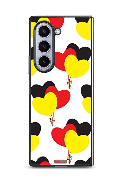 Tolwak غطاء حماية لهاتف Samsung Galaxy Z Fold6 بتصميم ثلاثة قلوب