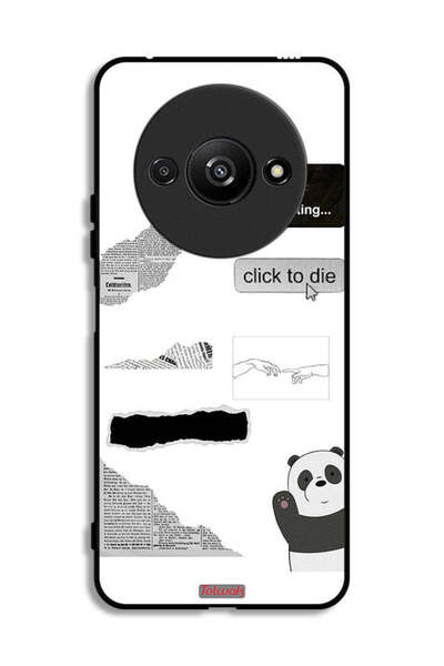 Tolwak Xiaomi Redmi A3 4G Protective Case Cover Panda Sticker