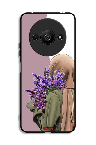 Tolwak Xiaomi Redmi A3 4G Protective Case Cover Holding Flower