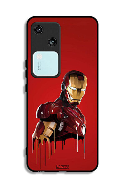Tolwak غطاء حماية Vivo V30 5G برسومات الرجل الحديدي