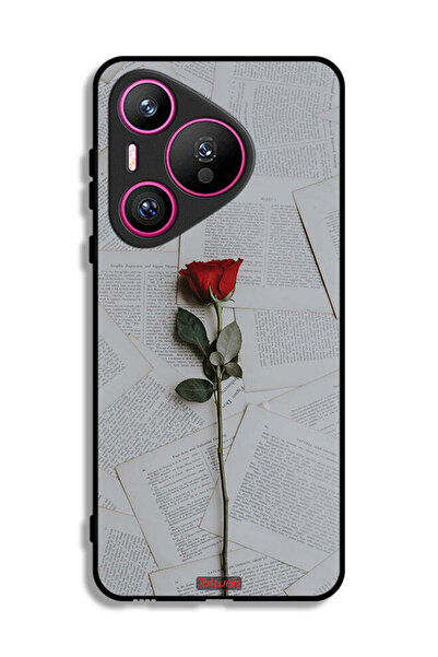 Tolwak غطاء حماية لهاتف هواوي بيورا 70 وردي على ورق